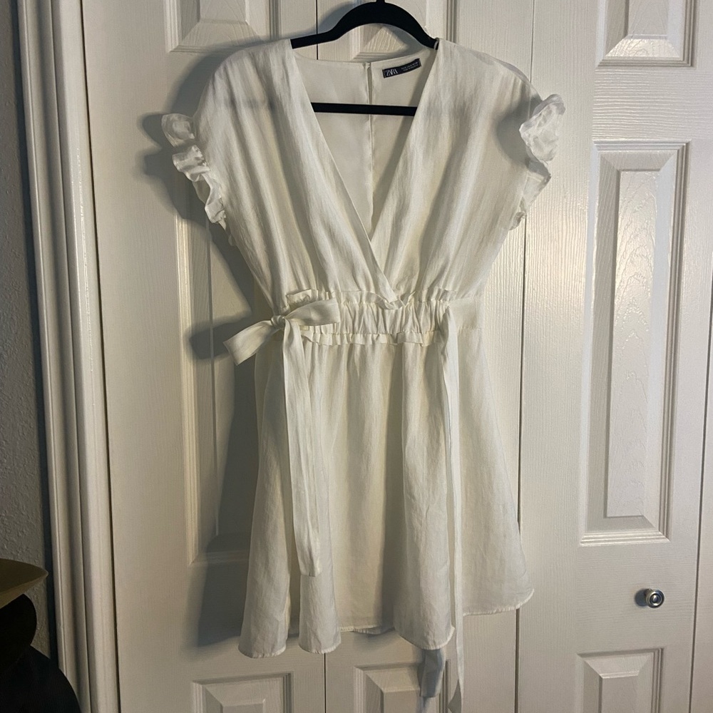 Zara white dress